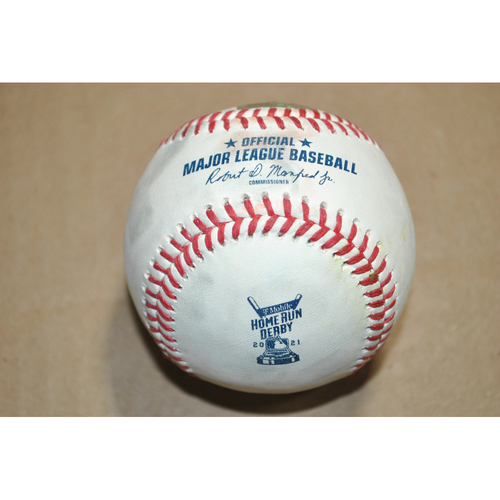 2021 Home Run Derby Game-Used Baseball: Batter: Pete Alonso, Final Round Out