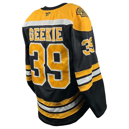 Photo of 2024-2025 Game-Used Black Home Hockey Jersey - Morgan Geekie  