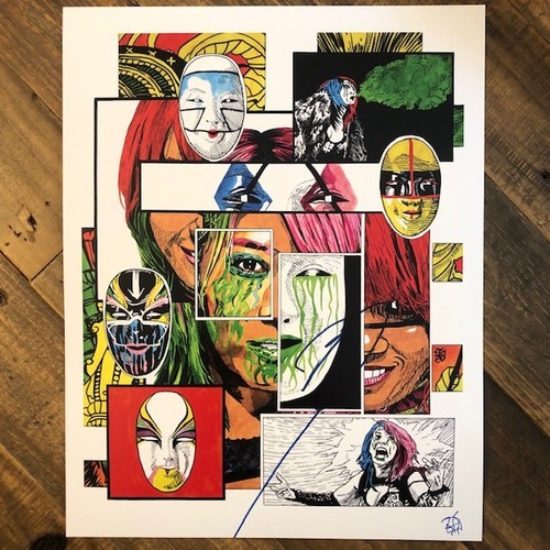 Asuka SIGNED Rob Schamberger 11 x 14 Art Print (Mosaic)
