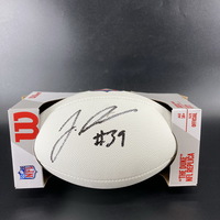 NFL - Commanders Jeremy Reaves Signed Composite White Football
