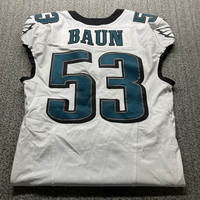 Sao Paulo Game  - Eagles Zach Baun Game Worn Jersey 9/6/2024 Size 42 (Wa...