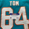NFL - Dolphins Cameron Tom Game Cut Jersey Size 46