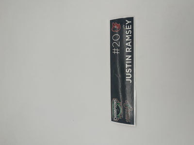 Photo of 2024 Locker Tag Justin Ramsey #20