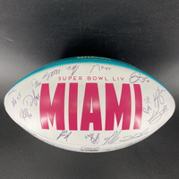 NFL - 49ers Multi Sign Commemorative Super Bowl 54 Panel Ball Signed By ...