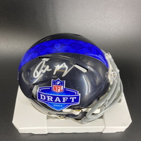 NFL - Patriots Drake Maye Signed NFL Draft Mini Helmet