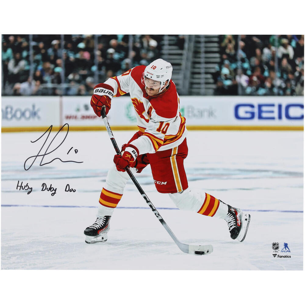 Jonathan Huberdeau Calgary Flames Autographed 11