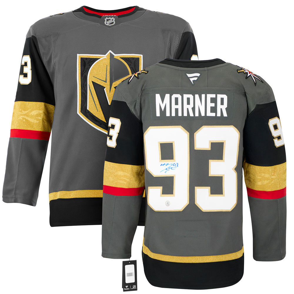 Mitch Marner Signed Vegas Golden Knights Alt Grey Fanatics Premium Jersey