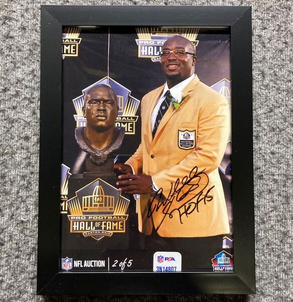 HOF - Chiefs Will Shields NFL Auction Exclusive Signed 5x7 Photo Individ...