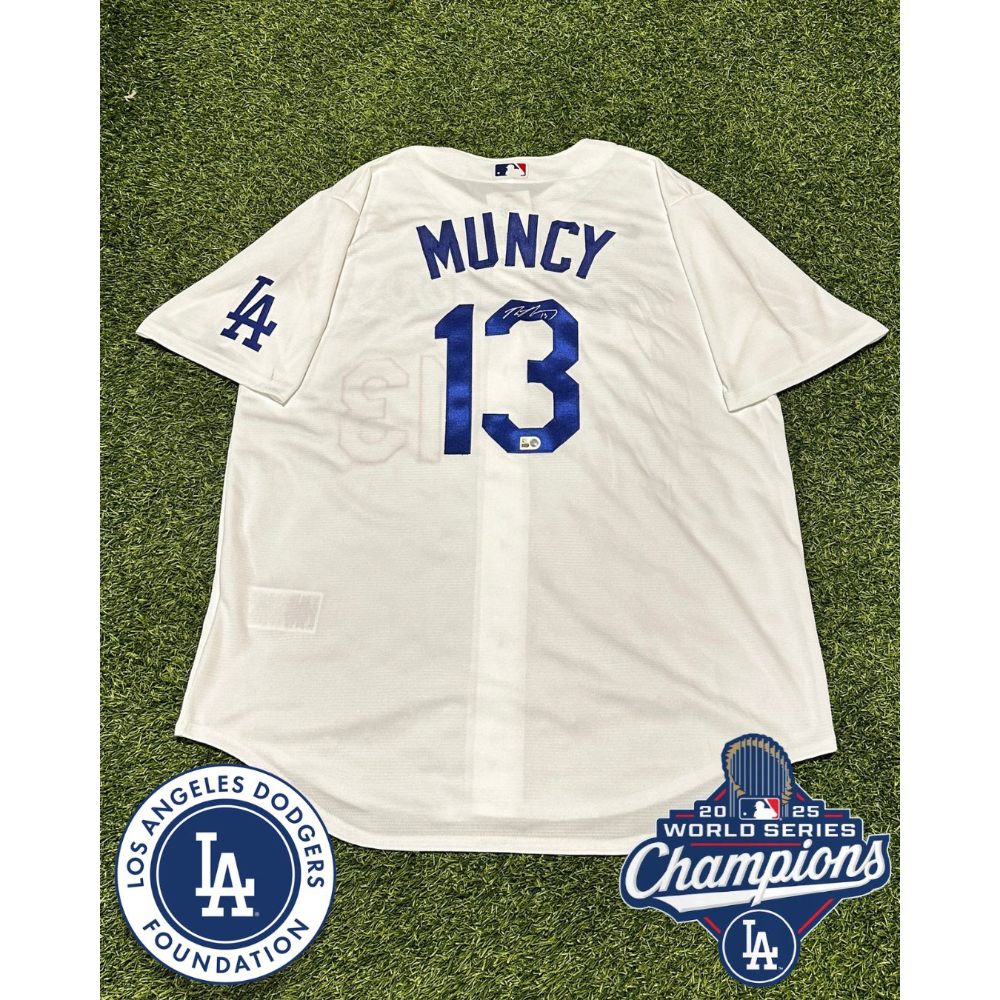 限定版 13 Muncy Dodgers ユニフォーム Jersey Home Limited White Dodgers Angeles Los Muncy Max #13 Men's M 応援グッズ