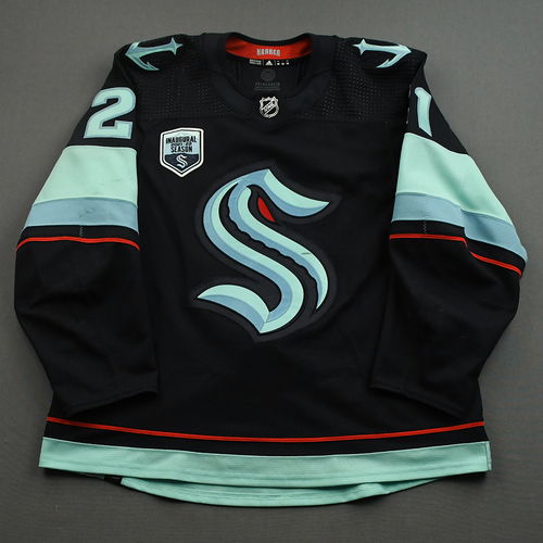 Image of Wennberg, Alexander<br>Blue Set 2 w/ Inaugural Season Patch<br>Seattle Kraken<br>2021-22<br>#21
