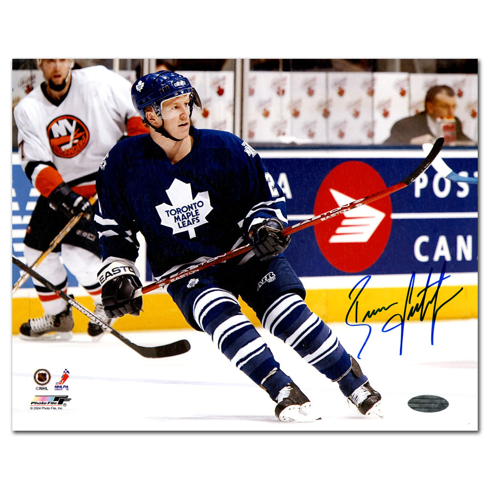 Brian Leetch Autographed Toronto Maple Leafs 8X10 Photo