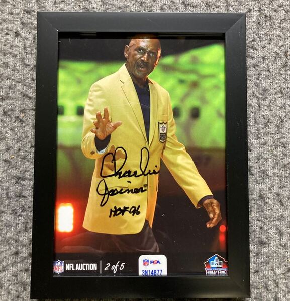 HOF - Chargers Charlie Joiner NFL Auction Exclusive Signed 5x7 Photo Ind...