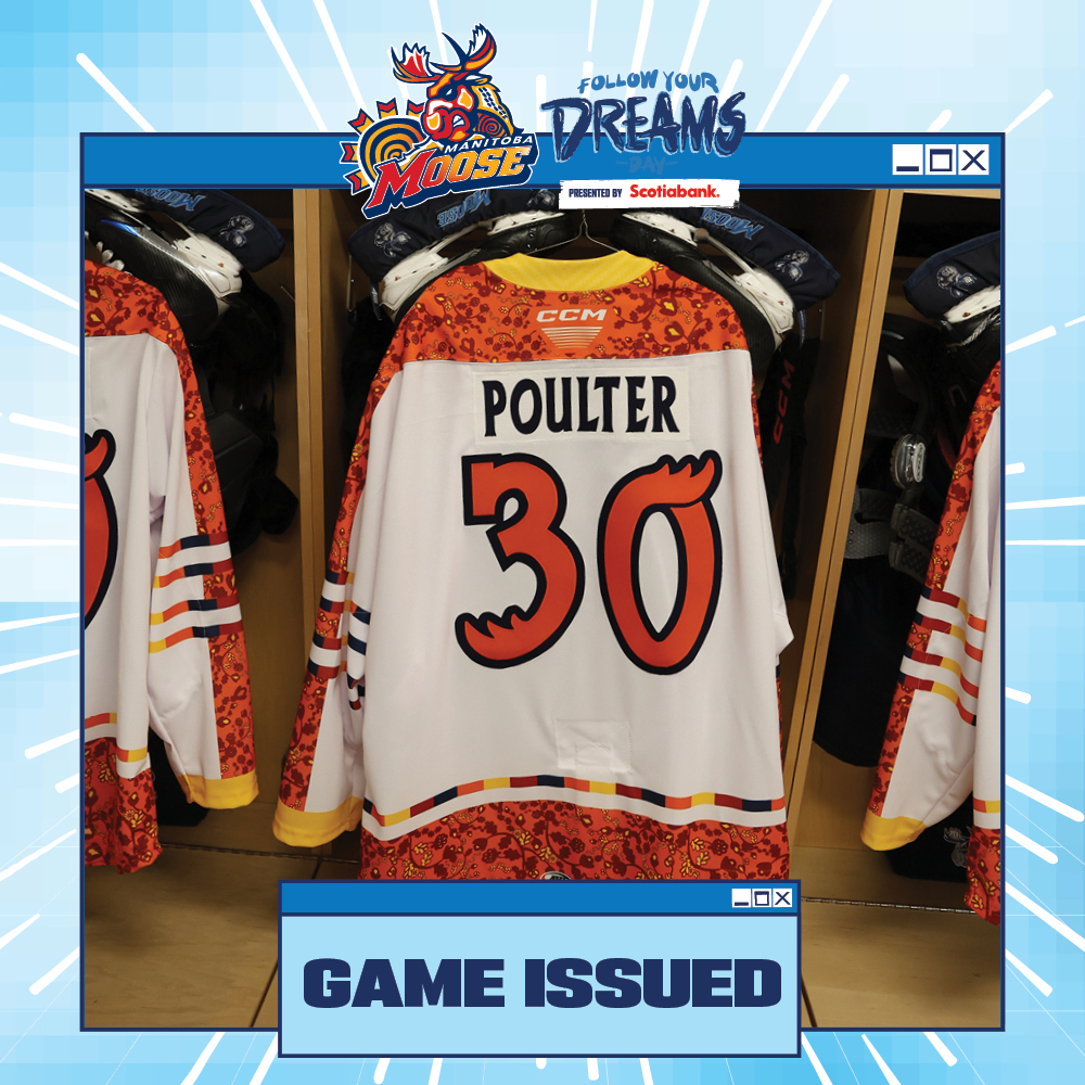 ISAAC POULTER Game Issued Follow Your Dreams Jersey