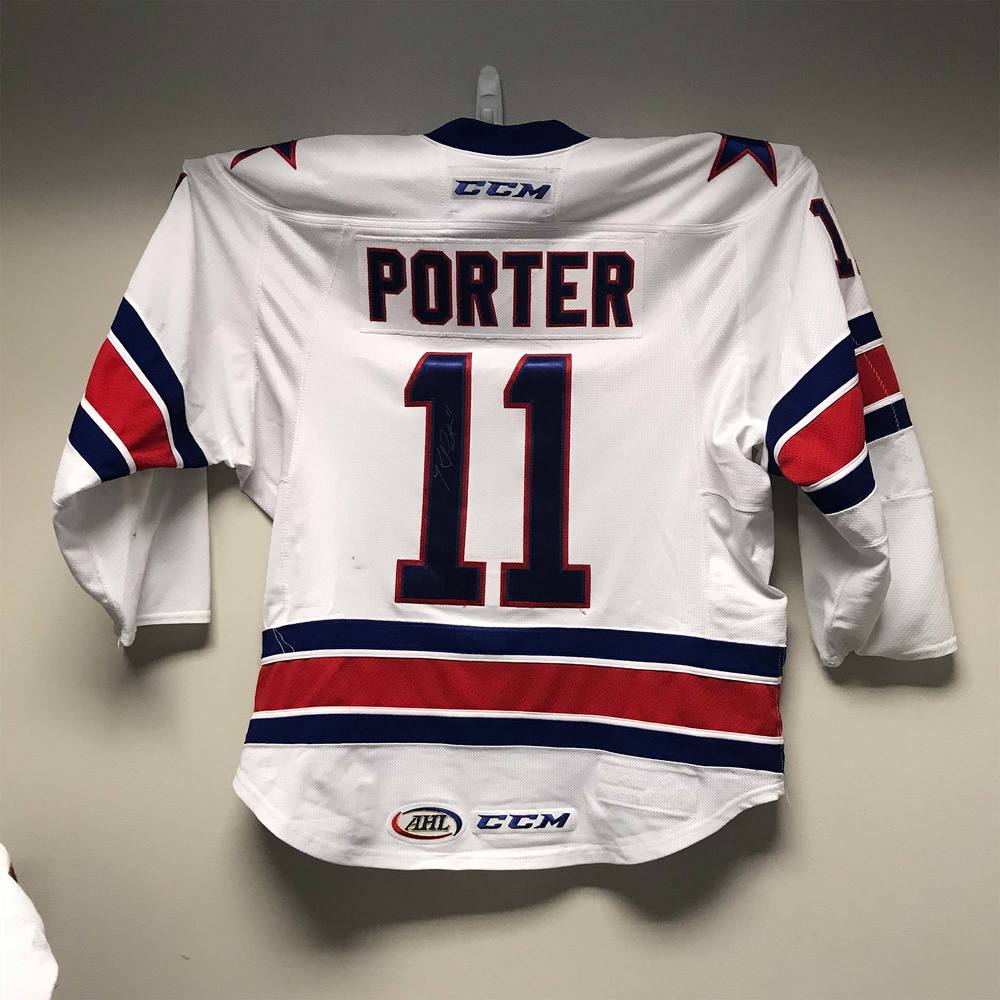 AHL Authentic Rochester Americans Captains Jersey Worn and Signed by