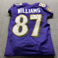 STS - Ravens Maxx Williams Game Worn Jersey 2017 Season Size 42
