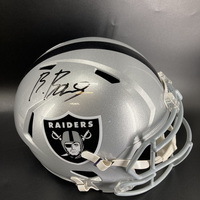 NFL - Raiders Brock Bowers Signed Replica Speed Helmet