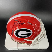 NFL - Georgia Brock Bowers Signed Mini Helmet