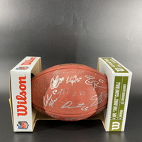 Panthers - Multi Sign Authentic Crucial Catch Football With Over 18 Sign...