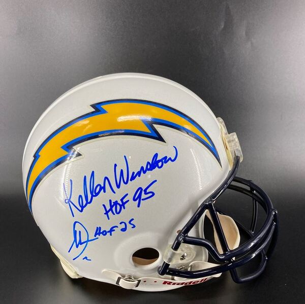 HOF - Chargers Multi Sign Proline Helmet Signed By Kellen Winslow & Anto...