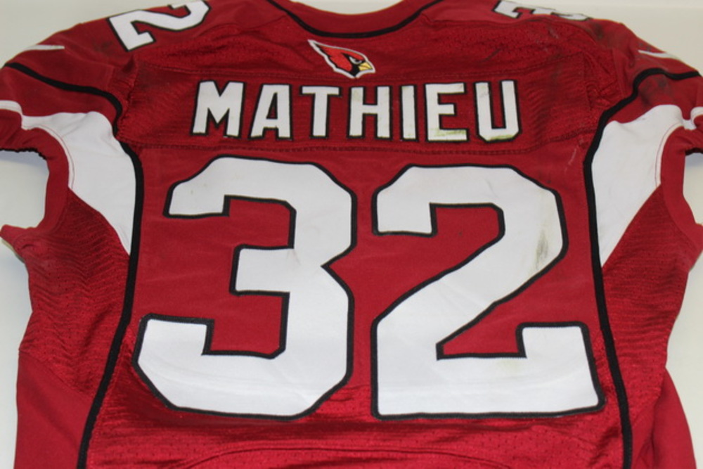 tyrann mathieu game worn jersey tyrann mathieu game worn jersey