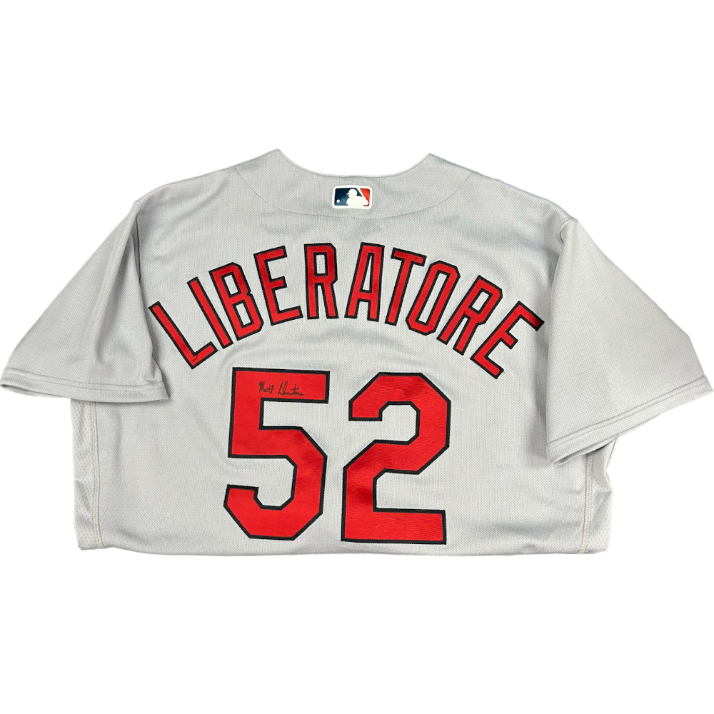 Matthew Liberatore Autographed Team Issued Road Jersey (Size 46) St