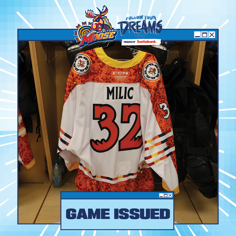 THOMAS MILIC Game Issued Follow Your Dreams Jersey
