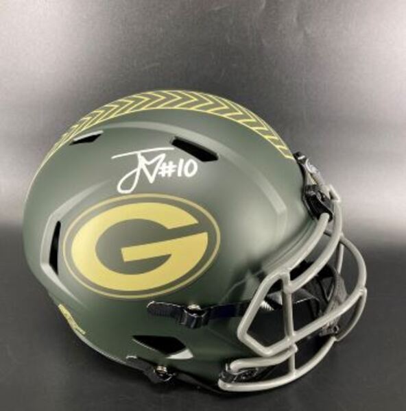 NFL - Packers Jordan Love Signed Replica STS Helmet