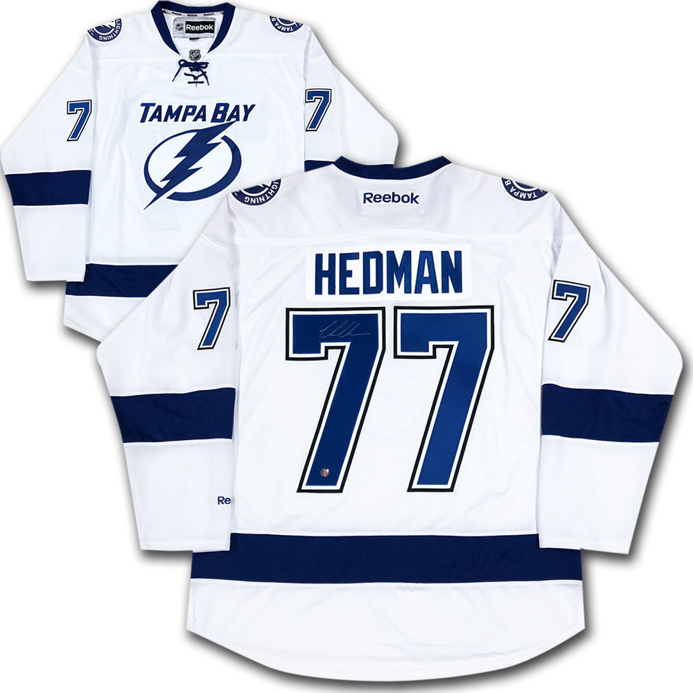 Victor Hedman Autographed Tampa Bay Lightning Reebok Jersey NHL Auctions