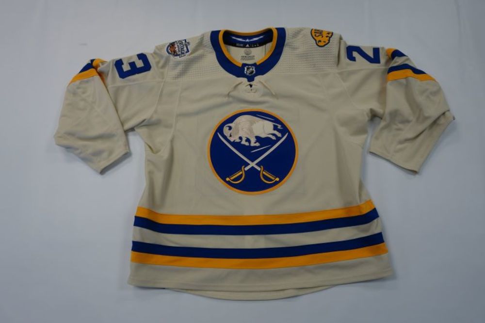 Mattias Samuelsson 2022 Buffalo Sabres Heritage Classic Jersey NHL