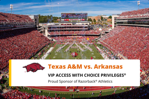 Photo of Texas A&M vs. Arkansas |October 18, 2025 (2 VIP passes)