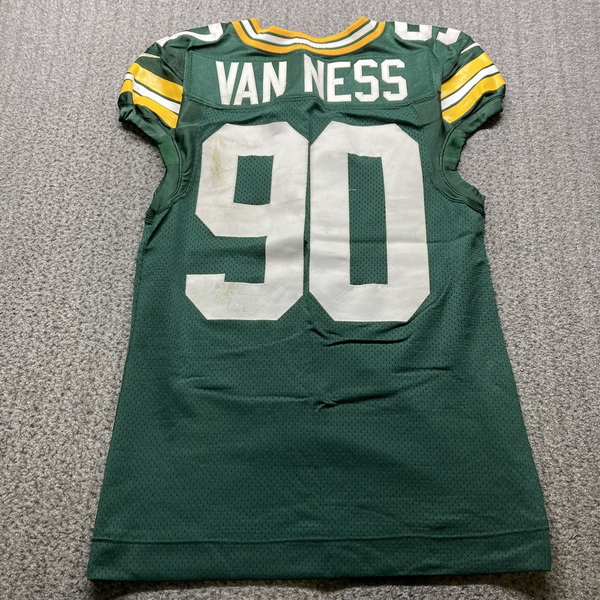 Sao Paulo Game - Packers Lukas Van Ness Game Worn Jersey 9.6.24 Size 44 ...