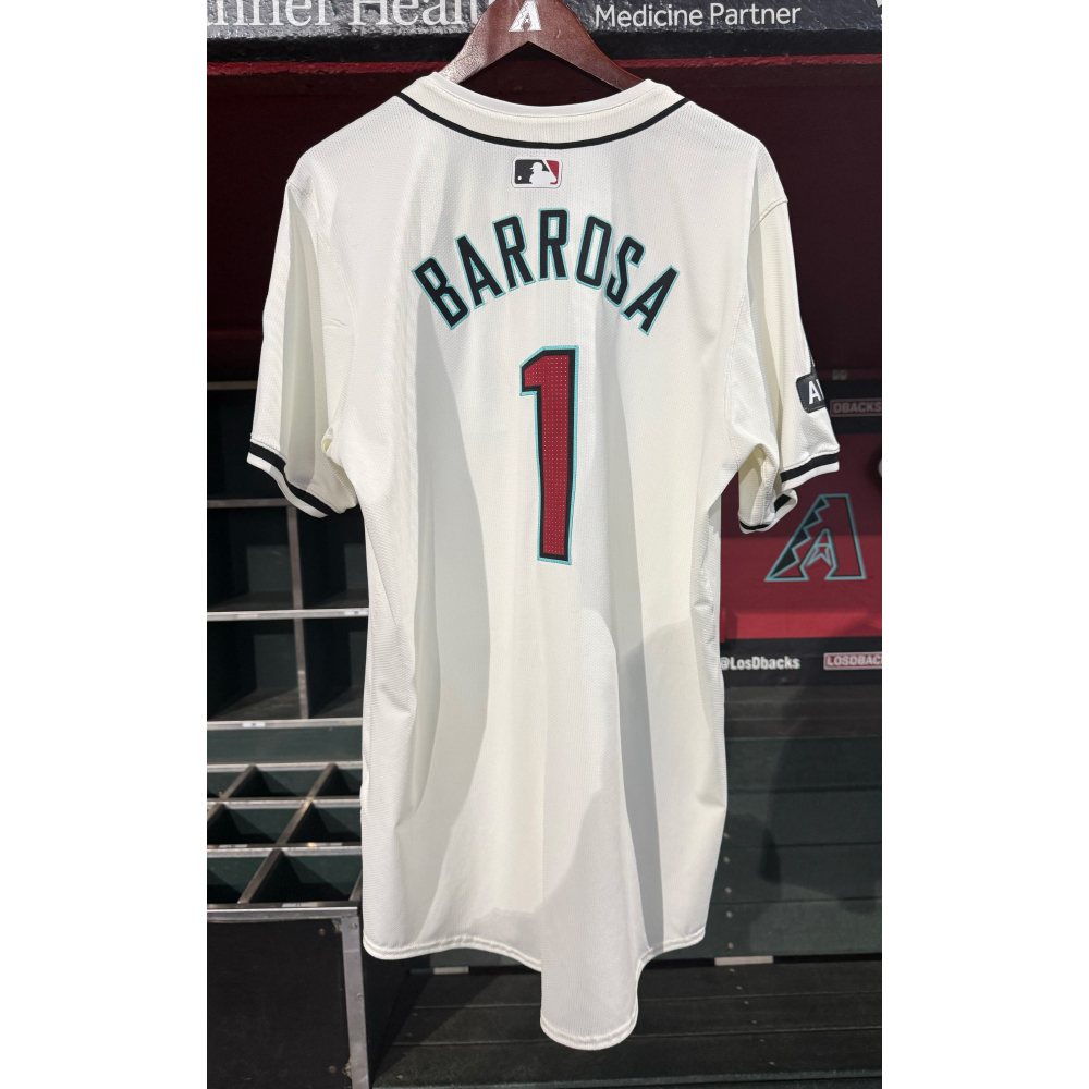 2024 Team-Issued Home White Jersey - Jorge Barrosa | Arizona