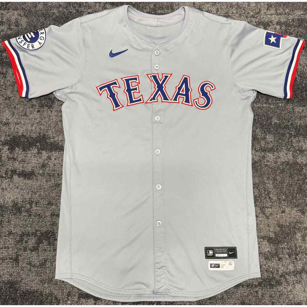 Jonah Heim #28 Texas Rangers Game-Used Road Jersey (MLB