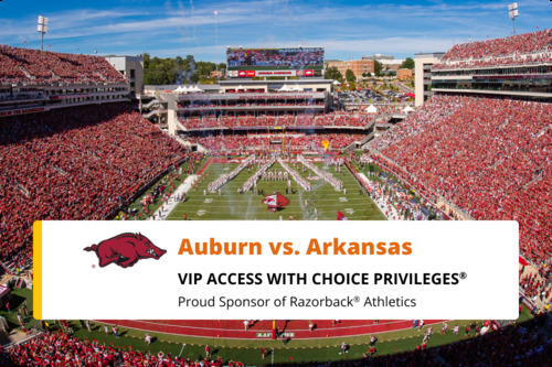 Photo of Auburn vs. Arkansas |October 25, 2025 (2 VIP passes)