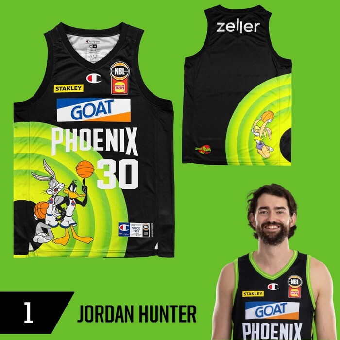 Photo of Jordan Hunter #1 S.E.M Phoenix 2025/26 Space Jam Game Worn Jersey