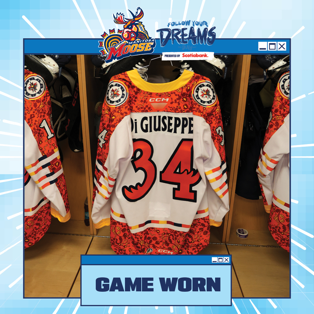 PHILLIP DI GIUSEPPE Game Worn Follow Your Dreams Jersey