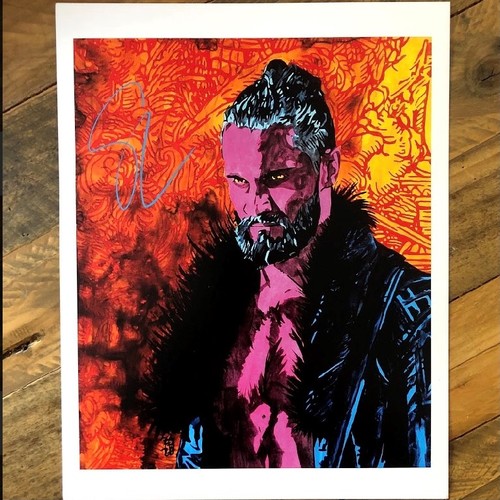 Seth Rollins SIGNED Rob Schamberger 11 x 14 Art Print (Monday Night Messiah 2021)