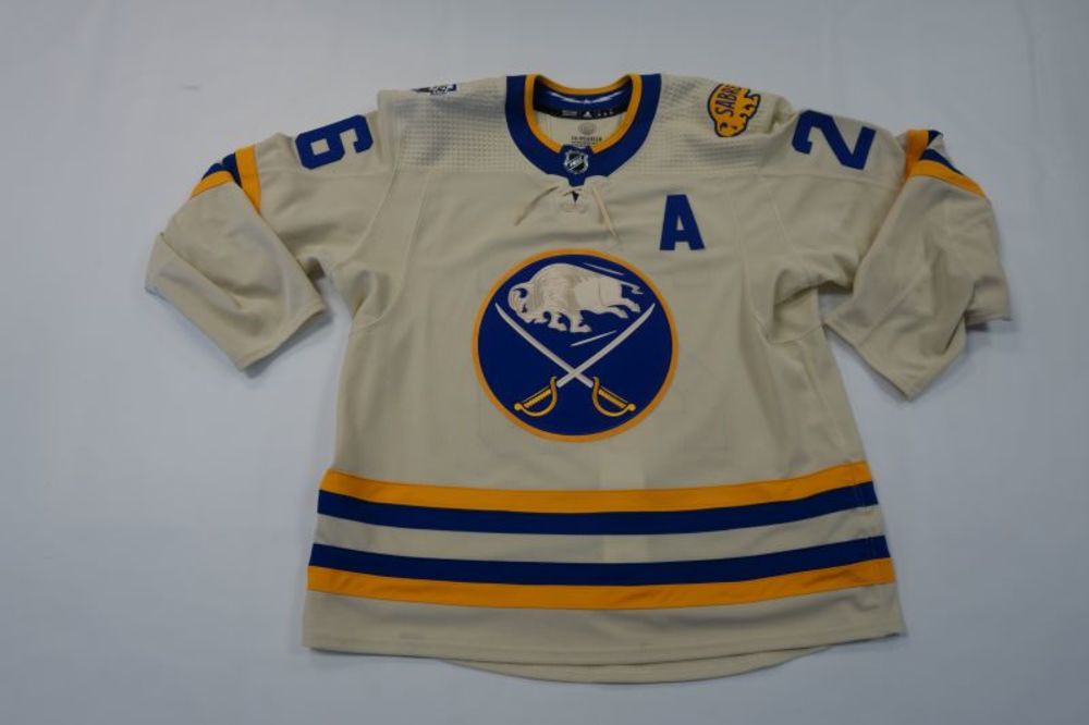 Rasmus Dahlin 2022 Buffalo Sabres Heritage Classic Jersey NHL Auctions