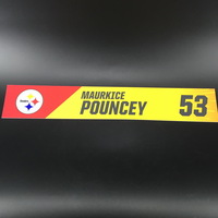 NFL - Steelers Maurkice Pouncey Pro Bowl 2019 Locker Room Plate