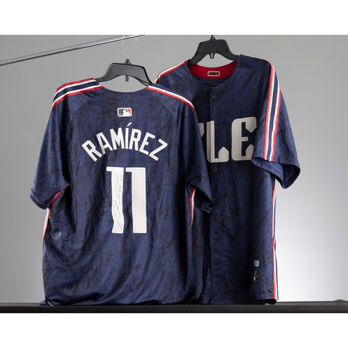 Photo of Signed Jose Ramirez City Connect Jersey