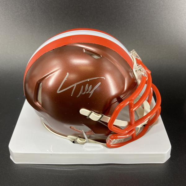 NFL - Browns Cedric Tilman Signed Mini Helmet