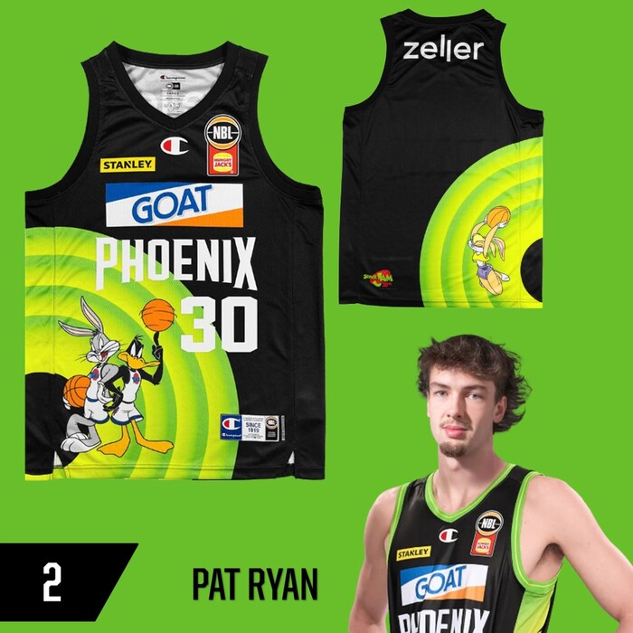 Photo of Pat Ryan #2 S.E.M Phoenix 2025/26 Space Jam Game Worn Jersey