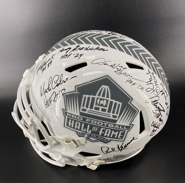HOF - Multi Sign Pro Football HOF STS Helmet Signed By Over 20 Players I...