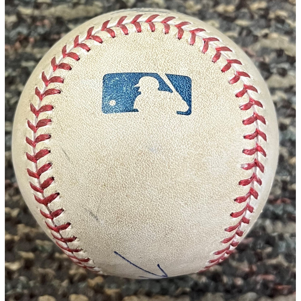 Game-Used Baseball: Max Scherzer Autographed Pitched Baseball with