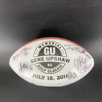 NFL - Multi Sign Signed Panel Ball With Gene Upshaw Golf Classic Logo Wi...