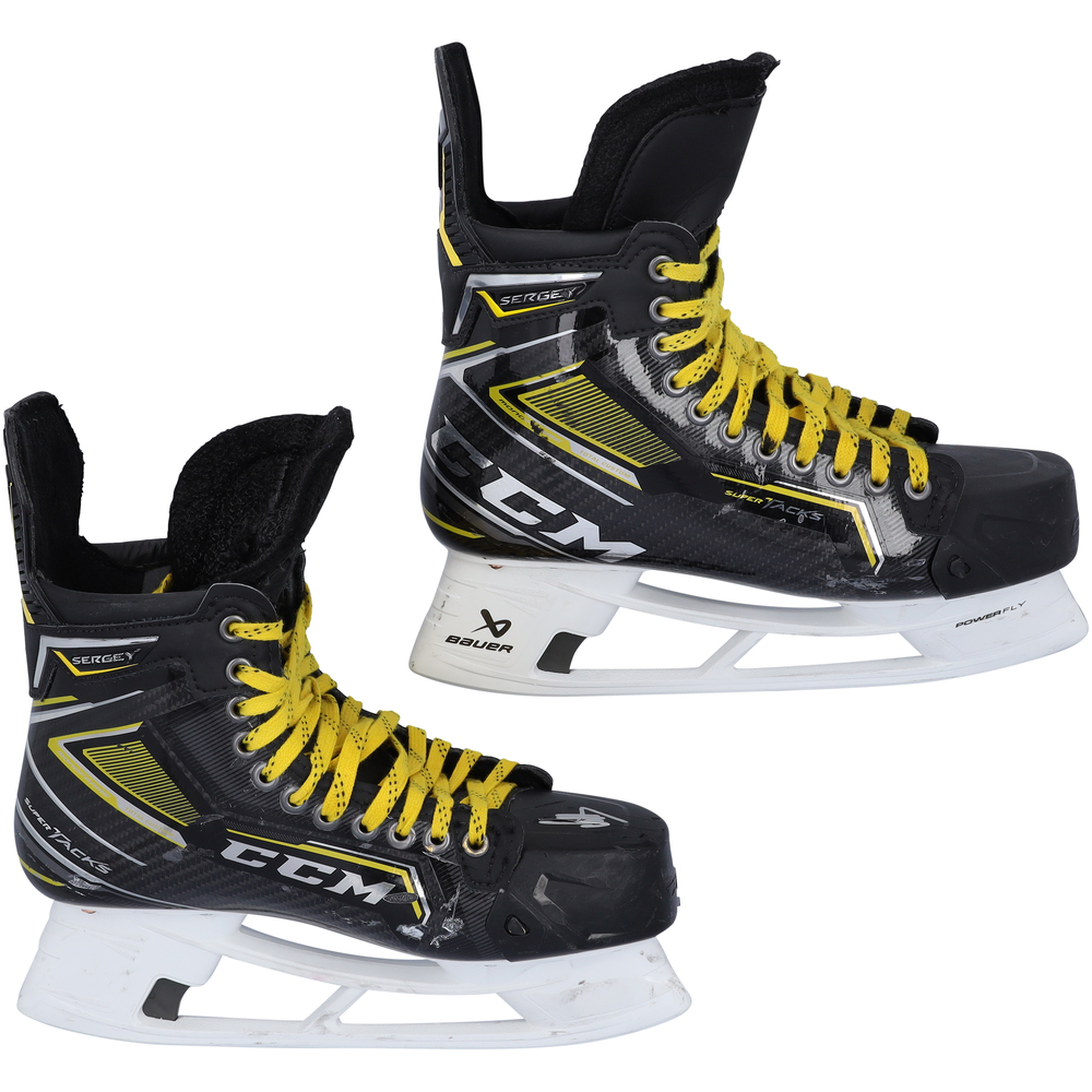 Alex Ovechkin Washington Capitals Autographed Game-Used Black CCM Skates from the 2024-25 NHL Season