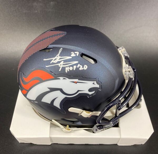 HOF - Broncos Steve Atwater Signed Mini Helmet