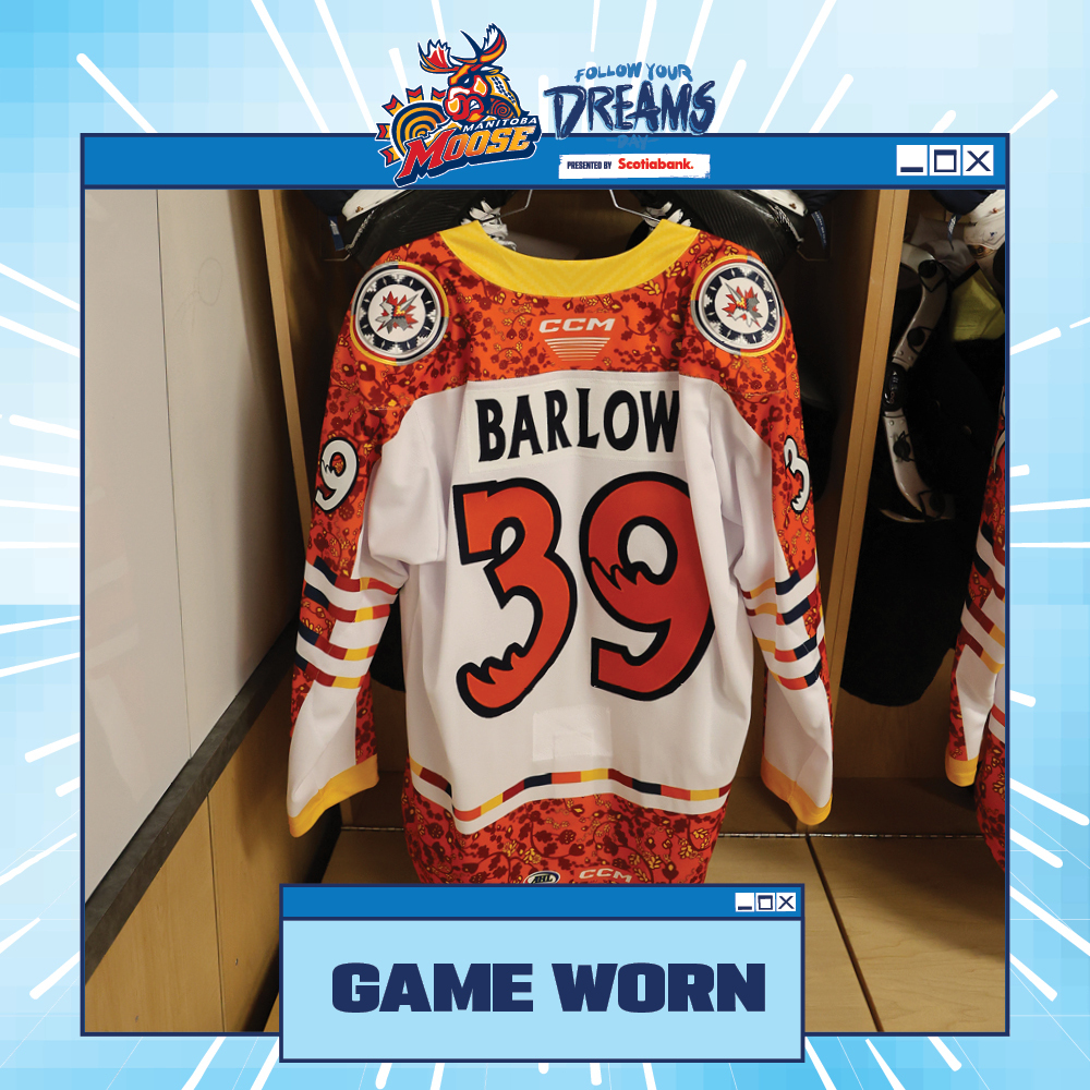 COLBY BARLOW Game Worn Follow Your Dreams Jersey