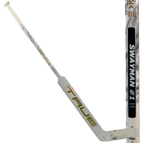 Photo of 2025-2026 Game-Used TRUE Goalie Stick(Cracked) - Jeremy Swayman 