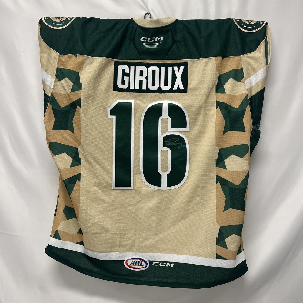 AHL Authentic 202223 Iowa Wild Veteran Appreciation Jersey Worn and